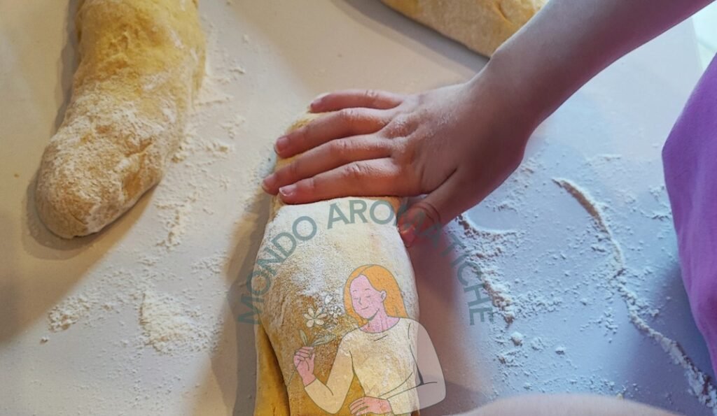 Pane fatto in casa con i bambini
