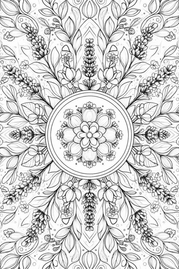 MANDALA FLOREALI DA COLORARE